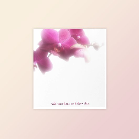 Elegant Roze Orchidee Bloemen Notitieblok