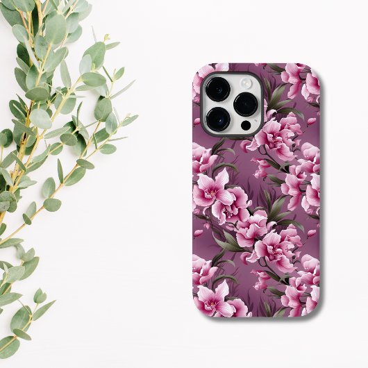 Elegant roze orchidee Floral Case-Mate iPhone Case