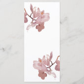 Elegant Roze Orchidee Menu Kaart (Achterkant)