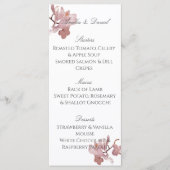 Elegant Roze Orchidee Menu Kaart (Voorkant)