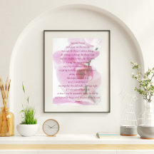 Elegant roze orchidee Script Service Prayer