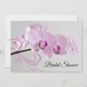 Elegant roze orchideeën Vrijgezellenfeest Kaart (Voorkant)