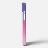 elegant roze paars blauw ombre gradiënt kleurloos Case-Mate iPhone case (Achterkant / Links)