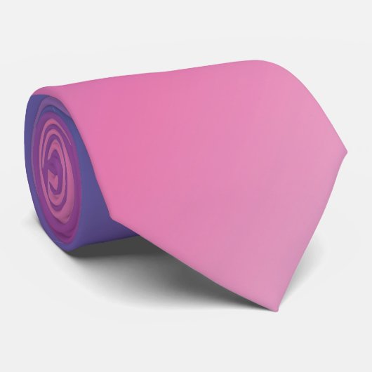 elegant roze paars blauw ombre gradiënt kleurloos stropdas (Opgerold)