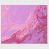 elegant roze paars gemarmerd chic patroon cadeaupapier (Vlak)