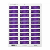 Elegant roze Paarse blanco adreslabel Etiket (Full Sheet)