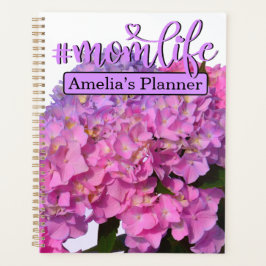 Elegant roze paarse blauw bloemetje Beste mama ooi Planner