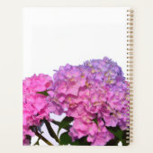 Elegant roze paarse blauw bloemetje Beste mama ooi Planner (Achterkant)