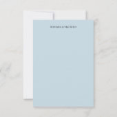 Elegant Roze Paarse Blauw Dahlia Waterverf Art RSVP Kaartje (Achterkant)