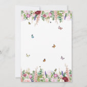 Elegant Roze Paarse Bloemen Graduation Party Kaart (Achterkant)