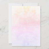 Elegant Roze Paarse Bloemen Quinceanera Party Kaart (Achterkant)