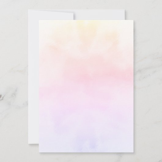 Elegant Roze Paarse Bloemen Quinceanera Party Kaart (Achterkant)