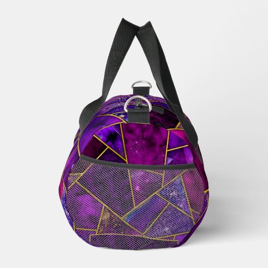 Elegant roze paarse girly geometrisch plunjezak (Rechts)