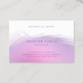 Elegant roze Paarse moderne professionele Sjabloon Visitekaartje (Achterkant)