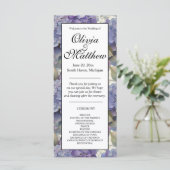 Elegant roze paarse oranje waterverf floraal (Staand voorkant)