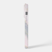 Elegant Roze Paarse Pastel Marmer  iPhone Hoesje (Linkerkant)