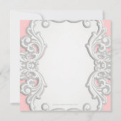 Elegant roze Parijs Vrijgezellenfeest Kaart (Achterkant)