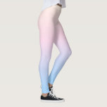 elegant roze pastel blauwe heldere verloopkleuren leggings<br><div class="desc">elegante pastelroze, heldere heldere kleuren op het hellend vlak. Een mooie, wazige achtergrond. Een moderne overvloeiachtergrond. esthetische abstracte kunst. Zachte aurora kleuren.</div>