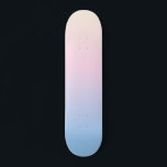elegant roze pastel blauwe heldere verloopkleuren persoonlijk skateboard<br><div class="desc">elegante pastelroze,  heldere heldere kleuren op het hellend vlak. Een mooie,  wazige achtergrond. Een moderne overvloeiachtergrond. esthetische abstracte kunst. Zachte aurora kleuren.</div>
