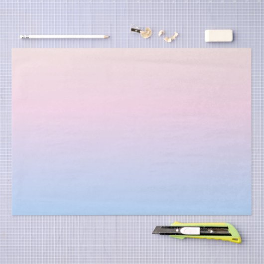 elegant roze pastel blauwe heldere verloopkleuren tissuepapier (Craft)