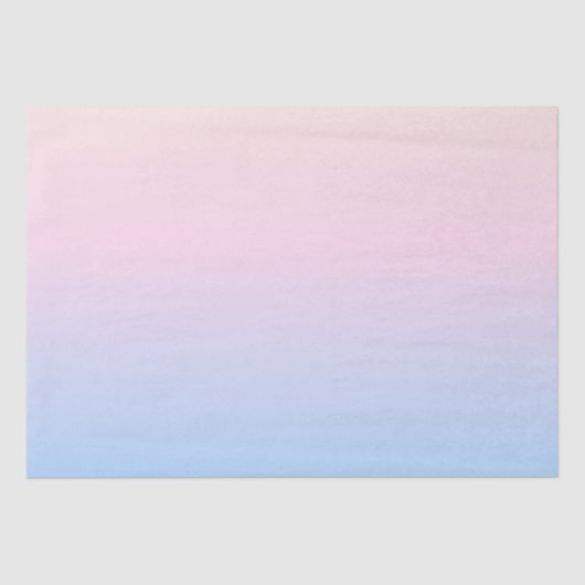 elegant roze pastel blauwe heldere verloopkleuren tissuepapier (Voorkant)