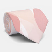 Elegant Roze Pastel Roze Golf Abstract Patroon Stropdas (Opgerold)