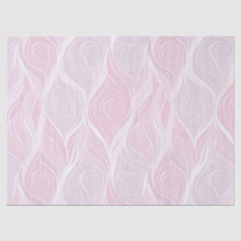 Elegant Roze Pastel Roze Golf Abstract Patroon Tissuepapier