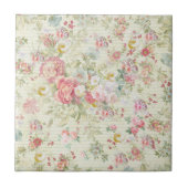 Elegant  roze pastelpatroon tegeltje (Voorkant)