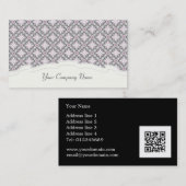 Elegant  roze patroon Aangepaste Visitekaartjes (Voorkant / Achterkant)