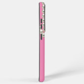 Elegant roze Pearl ketting Samsung Galaxy Hoesje (Rechterkant)