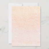 Elegant roze pensioneringspartij kaart (Achterkant)