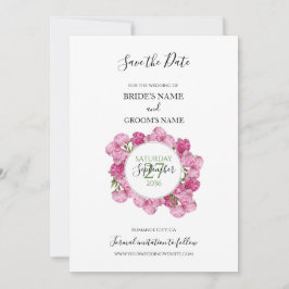 Elegant roze pinda's die de datum bewaren save the date