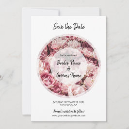 Elegant roze pinda's die de datum bewaren save the date