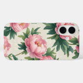 Elegant roze pioenroos bloemenpatroon - tijdloos Case-Mate iPhone case (Achterkant (horizontaal))