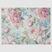 Elegant  roze pioenroos tissue papier (Voorkant)