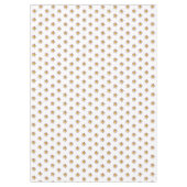 Elegant Roze Plumeria Bloemen op Wit Tafelkleed (Voorkant)