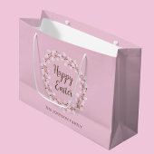 Elegant roze poesje Willow Happy Pasen Groot Cadeauzakje