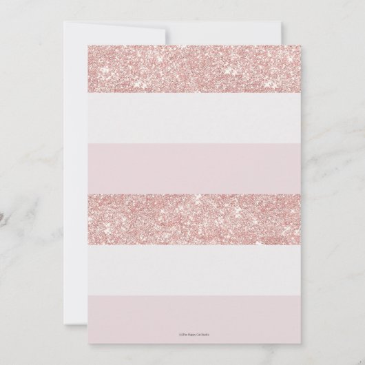 Elegant roze pompoen 1ste verjaardag een meisje kaart (Achterkant)