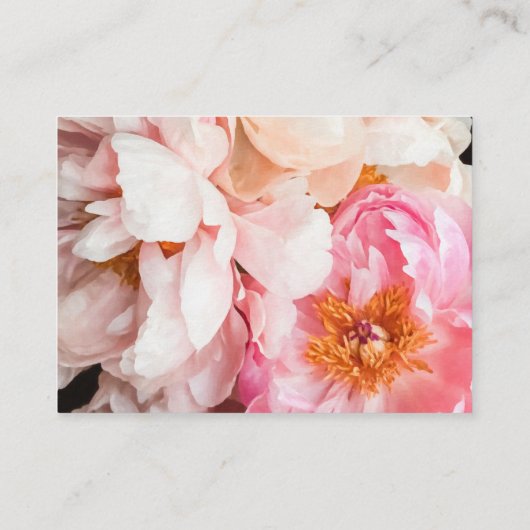 Elegant roze pony's - Gepersonaliseerd Visitekaart Visitekaartje (Achterkant)