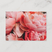 Elegant roze pony's - Gepersonaliseerd Visitekaartje (Achterkant)