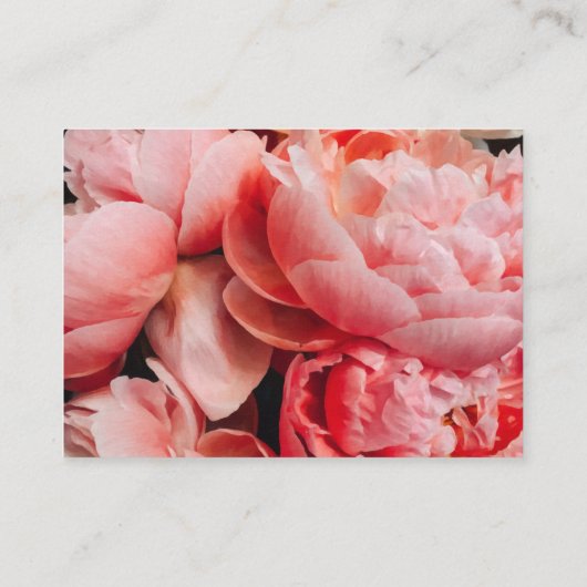 Elegant roze pony's - Gepersonaliseerd Visitekaartje (Achterkant)