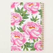 Elegant roze pony's Patroon - Monogrammen Planner (Achterkant)