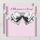 Elegant roze prinses Baby shower Kaart (Voorkant / Achterkant)