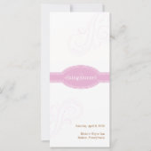 Elegant roze programma, Caroline Wedding Collectie (Voorkant)