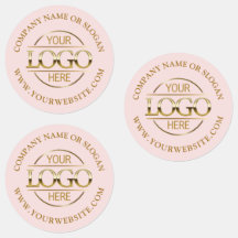 Elegant Roze Promotie Bedrijf Business Logo