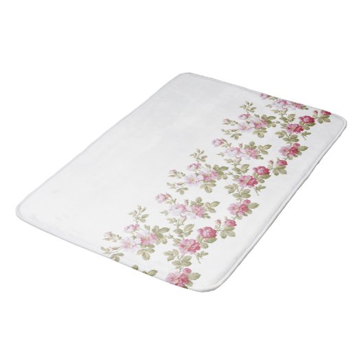 Elegant Roze Rand Badmat (Gekanteld)