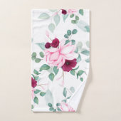 Elegant roze rode kruis bad handdoek (Handdoek)