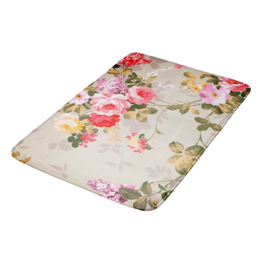  Elegant roze rode Rozen Floral Badmat (Gekanteld)