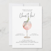 Elegant roze roken tot liefhebbend Vrijgezellenfee Kaart (Voorkant)