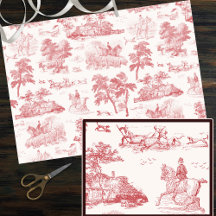 Elegant  Roze Rood Paard Jacht Toile